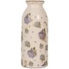 Clayre & Eef 6CE2023 Vase Antike Keramikvase Floral Beige Rosa Ø 8x20 cm