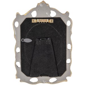 Clayre & Eef 2F1219 Fotorahmen Grau Gold 12x16 cm...