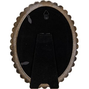 Clayre & Eef 2F1252 Fotorahmen Silber 10x15 cm Oval...