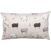 Clayre & Eef Чехол для подушки NSF36 бежево-коричневый 30x50 см овечий дизайн в стиле кантри