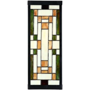 LumiLamp 5LL-6363 Tiffany Wandlampe Beige Grün...