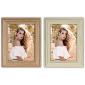 ZEP Holzbilderrahmen Valencia Natur Braun 10x15 cm bis 20x30 cm