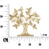 Mauro Ferretti украшение дерево жизни с бабочками 31x8x30 см золотой цвет