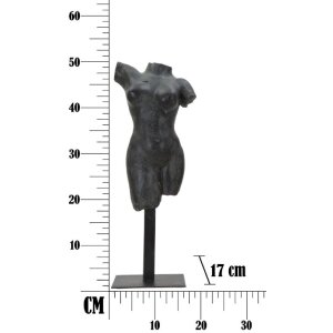 Mauro Ferretti Skulptur Museum Woman 19x17x50 cm schwarz