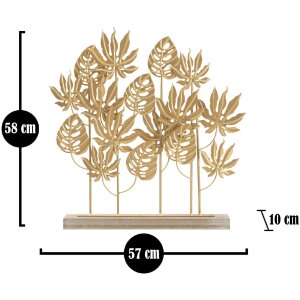 Mauro Ferretti Skulptur Palm 56x10x57,5 cm gold