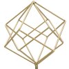 Mauro Ferretti скульптура Куб 16x18x41,5 см золотисто-белый