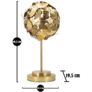 Mauro Ferretti Skulptur Butterfly Ø 19,5x40,5 cm gold