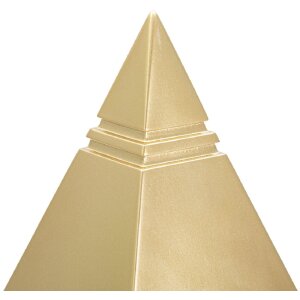 Mauro Ferretti Skulptur Pyramide 11,5x11,5x15,5 cm gold