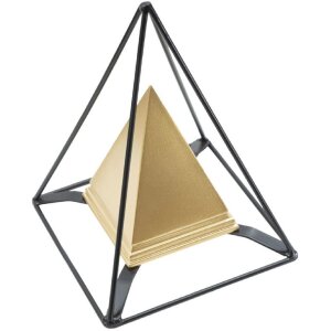Mauro Ferretti Skulptur Pyramide mit Metallrahmen...