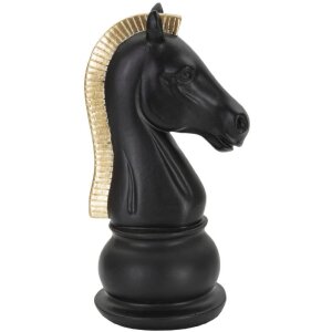 Mauro Ferretti Skulptur Horse 10,5x8,5x19 cm schwarz-gold