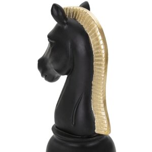 Mauro Ferretti Skulptur Horse 10,5x8,5x19 cm schwarz-gold