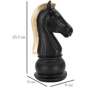 Mauro Ferretti Skulptur Horse 10,5x8,5x19 cm schwarz-gold