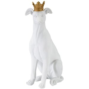 Mauro Ferretti Hundeskulptur Dog White 20x12,5x33 cm...