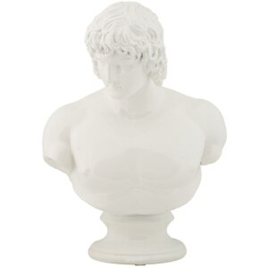 Mauro Ferretti Büste Centurion Statue 18,2x12,8x25 cm weiß