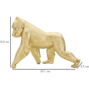 Mauro Ferretti Gorillaskulptur 29,7x11,5x21,8 cm gold