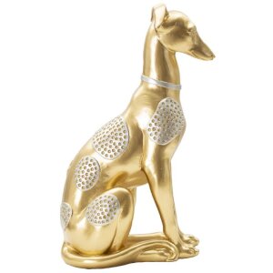 Mauro Ferretti Hundeskulptur Sit Dog 19,8x10x29 cm gold...