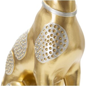 Mauro Ferretti скульптура собаки Сидящая собака 19,8x10x29 см золото серебро