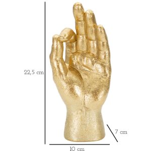 Mauro Ferretti скульптура для рук Ok Hand 10x7x22,5 см золото