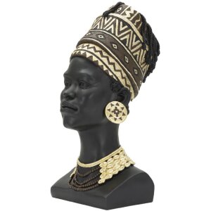 Mauro Ferretti Бюст Massai Woman Cup 21,5x27,5x45 см черный