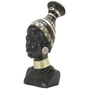 Mauro Ferretti Бюст Massai Woman Tribe 23x19x38,5 см черный