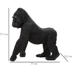 Mauro Ferretti декоративная фигурка гориллы 35x21,5x37,5 см черный