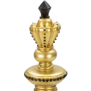 Mauro Ferretti Schachfigur König Ø 11x32,5 cm gold schwarz Dekoration