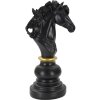 Mauro Ferretti Schachfigur Pferd 14x11x27 cm schwarz gold Dekoration