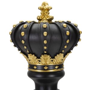 Mauro Ferretti Шахматная фигура Король Ø14x50 см черное золото