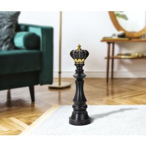 Mauro Ferretti Шахматная фигура Король Ø14x50 см черное золото