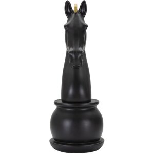 Mauro Ferretti Schachfigur Pferd Ø18,5x50 cm schwarz gold