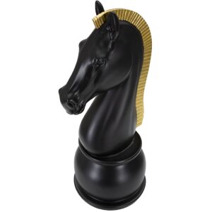 Mauro Ferretti Schachfigur Pferd Ø18,5x50 cm schwarz gold