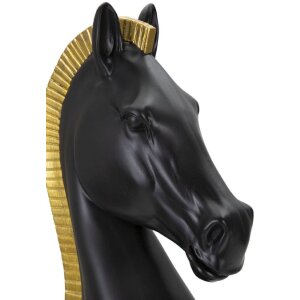 Mauro Ferretti Schachfigur Pferd Ø18,5x50 cm schwarz gold