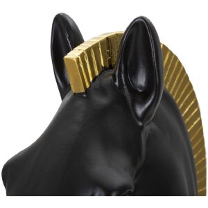 Mauro Ferretti Schachfigur Pferd Ø18,5x50 cm schwarz gold