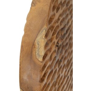 Mauro Ferretti Skulptur Coin 30x1,5x40 cm Teakholz braun