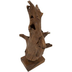 Mauro Ferretti Skulptur Akar 23x27x64 cm Teakholz braun