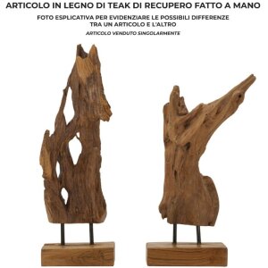 Mauro Ferretti Akar скульптура тик коричневый 18x13x55 см