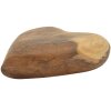 Mauro Ferretti Deko Herz aus Teakholz 16x14x4,5 cm braun