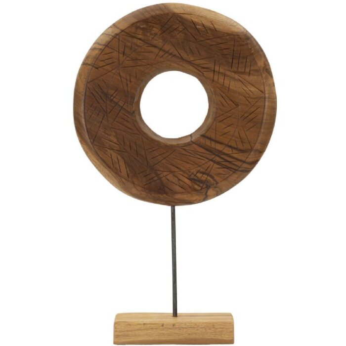 Mauro Ferretti Skulptur Dorat aus Teakholz 35x10x58 cm braun