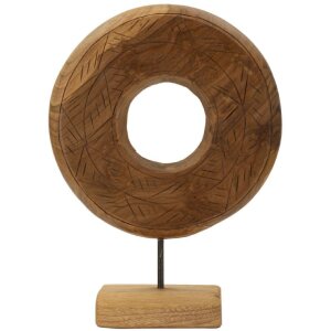 Mauro Ferretti Skulptur Dorat aus Teakholz 28x10x38 cm braun