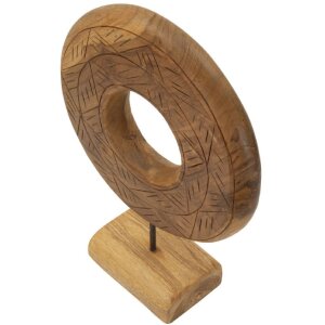 Mauro Ferretti Skulptur Dorat aus Teakholz 28x10x38 cm braun