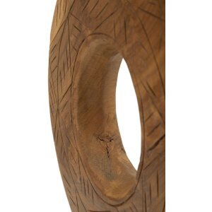 Mauro Ferretti Skulptur Dorat aus Teakholz 28x10x38 cm braun