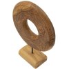 Mauro Ferretti Skulptur Dorat aus Teakholz 28x10x38 cm braun