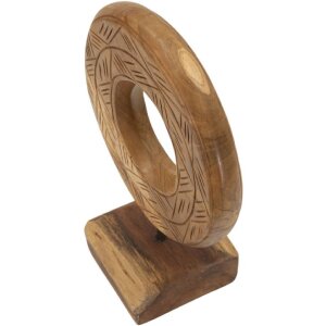 Mauro Ferretti Skulptur Dorat aus Teakholz 20x10x28 cm braun