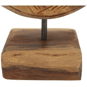Mauro Ferretti Skulptur Dorat aus Teakholz 20x10x28 cm braun