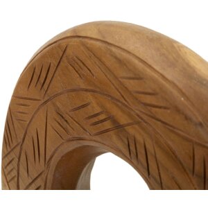Mauro Ferretti Skulptur Dorat aus Teakholz 20x10x28 cm braun