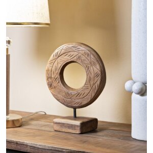 Mauro Ferretti Skulptur Dorat aus Teakholz 20x10x28 cm braun