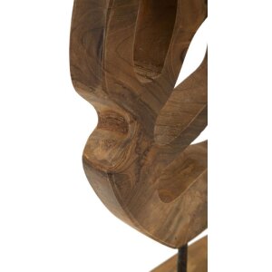 Mauro Ferretti скульптура Lubang из тика 25x10x38 см коричневый