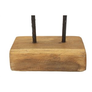 Mauro Ferretti скульптура Lubang из тика 25x10x38 см коричневый