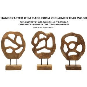 Mauro Ferretti скульптура Lubang из тика 25x10x38 см коричневый