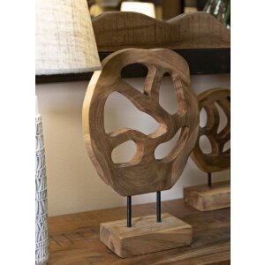 Mauro Ferretti скульптура Lubang из тика 25x10x38 см коричневый